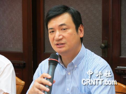 国际关系学会会长杨永明(中评社 王宗铭摄)