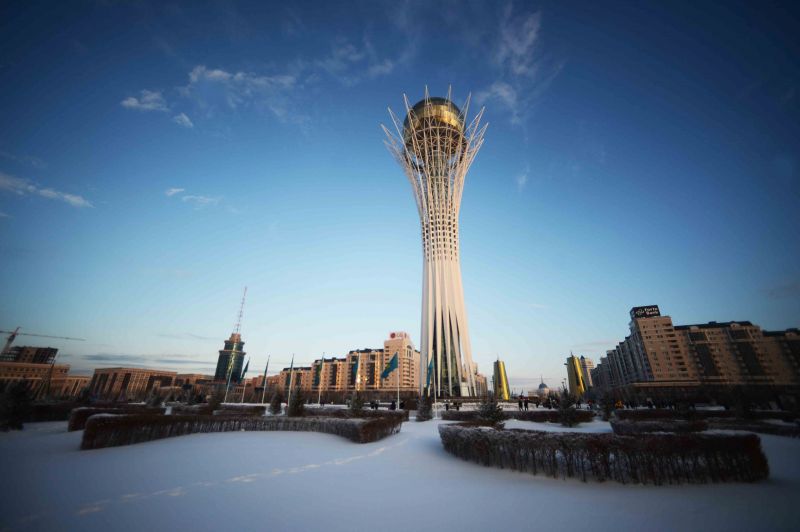 冬日里的哈萨克斯坦首都阿斯塔纳(组图)