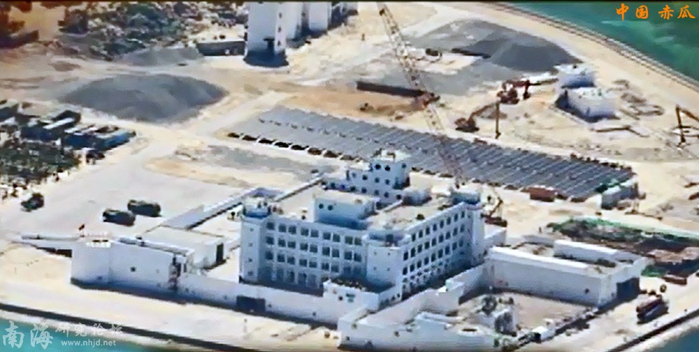 中国南海新岛建筑航拍