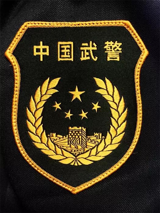 老式武警臂章.