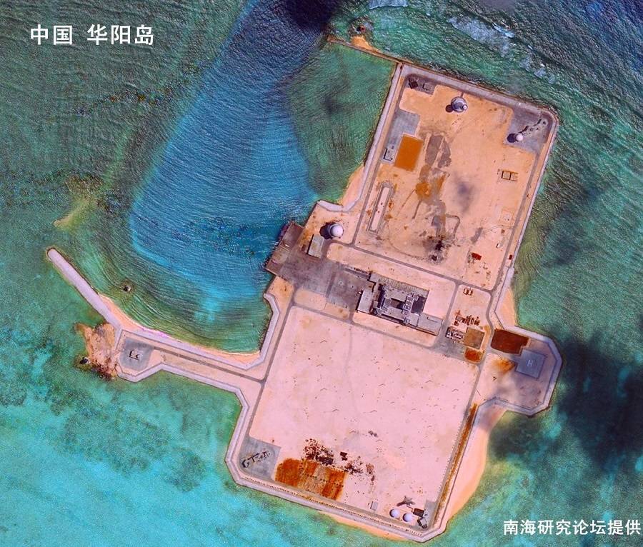 外媒发布的5月2日华阳岛卫星图