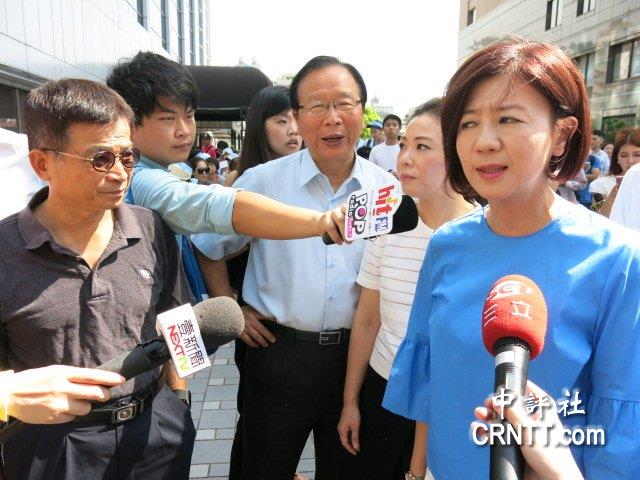 国民党副书记长王育敏受访.(中评社 蒋永佑摄)